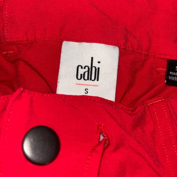 Cabi red cargo joggers size S - Picture 2 of 3